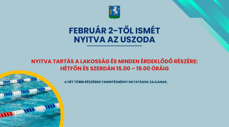 Ismét nyitva az uszoda