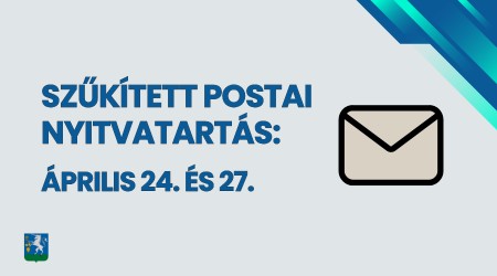 Szűkített postai nyitvatartás