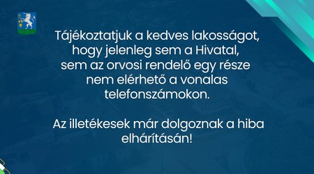 Átmeneti hiba a telefonhálózatban