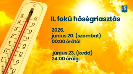 II. fokú hőségriadó
