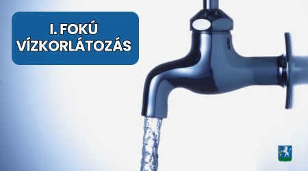 I. fokú vízkorlátozás augusztus 1-től