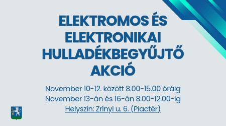 Elektromos és elektronikai hulladékbegyűjtő akció!