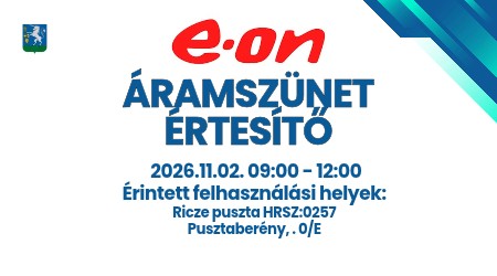 Áramszünet értesítő